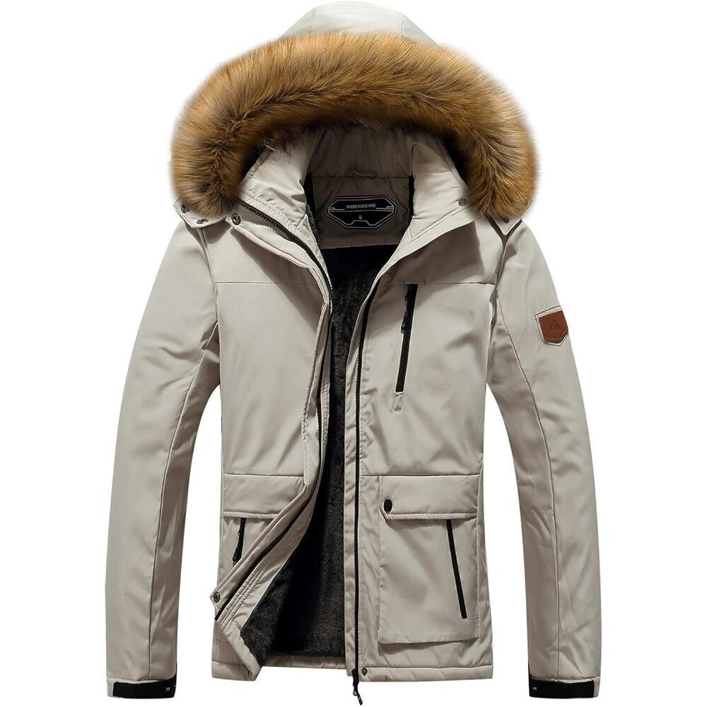 Women's Mountain Waterproof Gray Ski Snow Jacket Winter Warm Cozy Hooded Coat